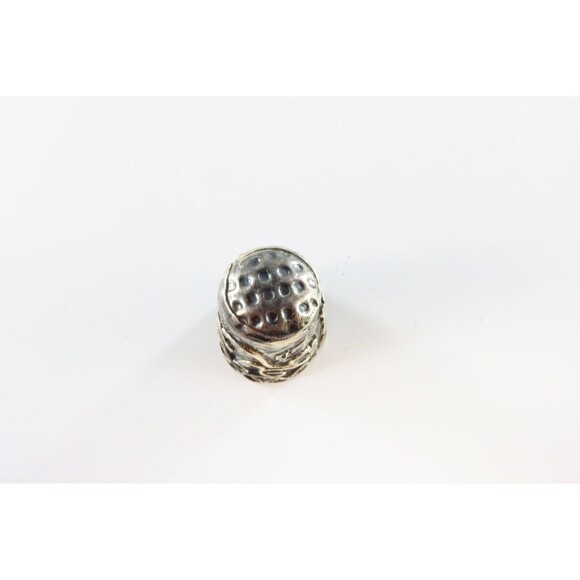 Vintage Sterling Silver Thimble Taxco Mexico JGH Fancy Design Size 8 - Picture 2 of 7